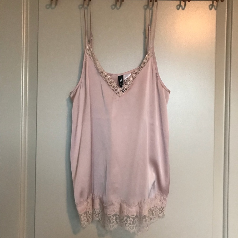 Silky lace camisole